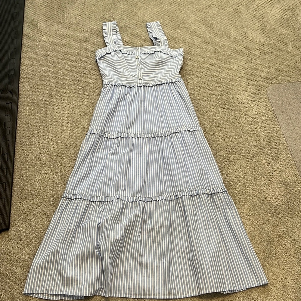Gal Meets Glam striped maxi dress